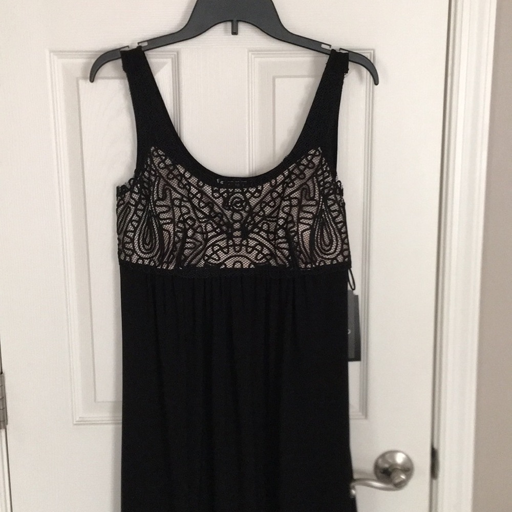 JS Boutique Black dress with lace top